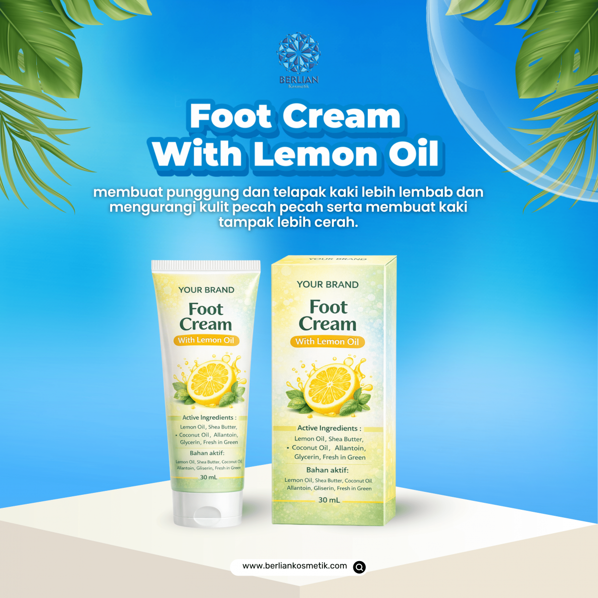 Foot Cream With Lemon Oil